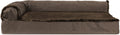 Furhaven Cooling Gel Dog Bed for Medium/Small Dogs w/ Removable Bolsters & by FurHaven