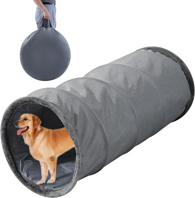 HOMBYS Extra Large Dog Tunnel for Large Dogs, Cats & Adults, Jumbo 22x22x51 by HOMBYS