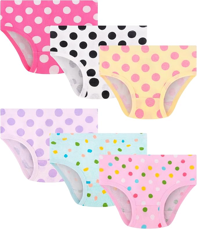 Girls and Toddlers 100% Cotton Underwear Tagless Soft Panties Size 2-3T by JAHSIYI