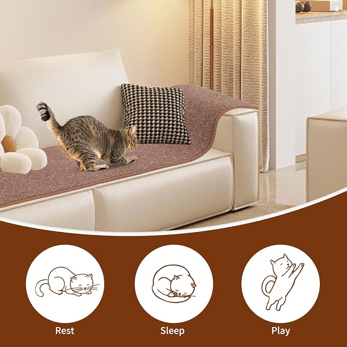 FHTONGE 71x15.8 Thickened Cat Wall Climbing Carpet - Image 7
