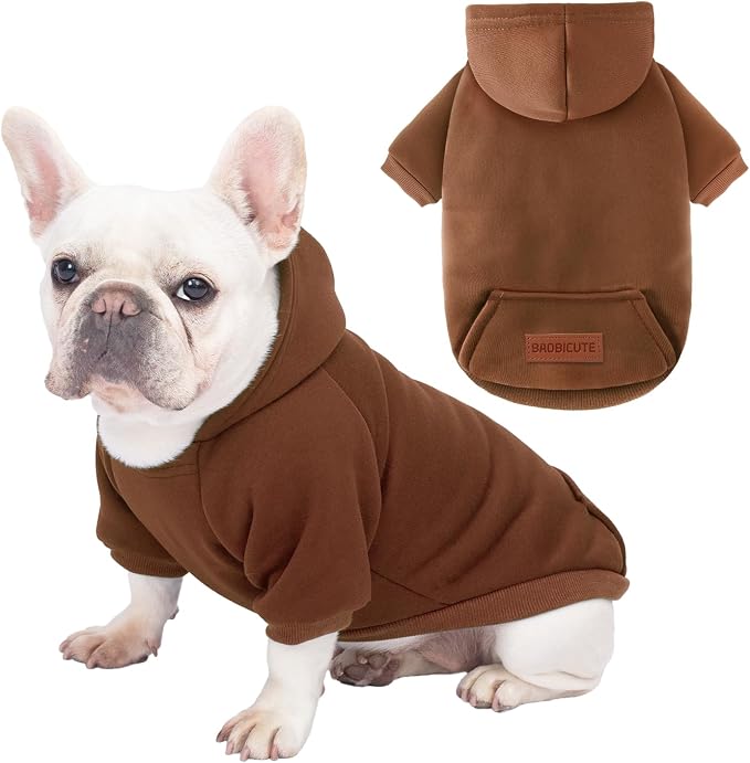 1 Pack Dog Hoodie Warm Hood Dog Sweater Cold Weather Small Dogs Sweatshirt by BAOBICUTE