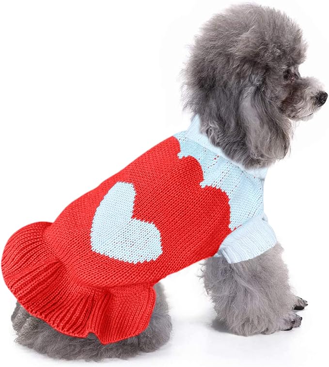 CHBORCHICEN Pet Dog Sweaters Classic Knitwear Turtleneck Winter Warm Puppy - Image 2