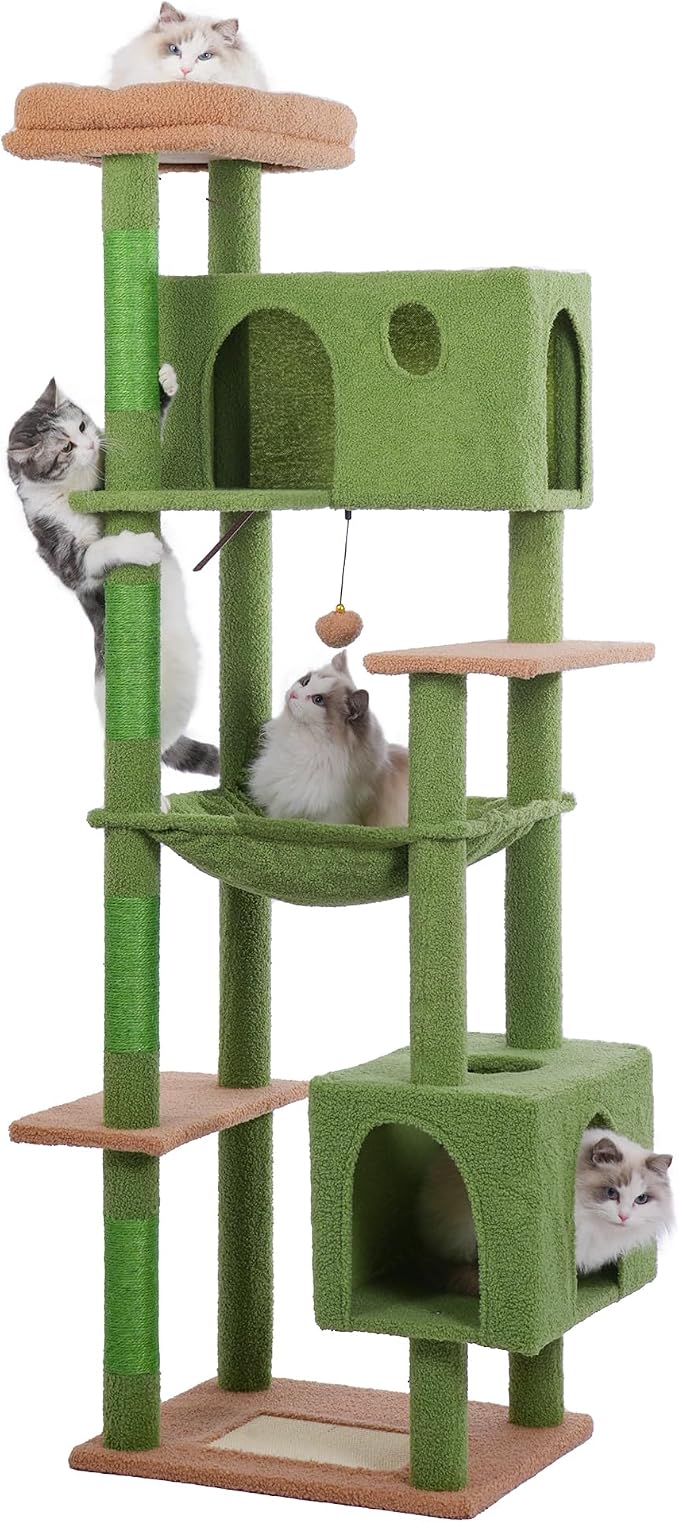 72” Cat Tree for Large Cats Big Cat Tower - Image 8