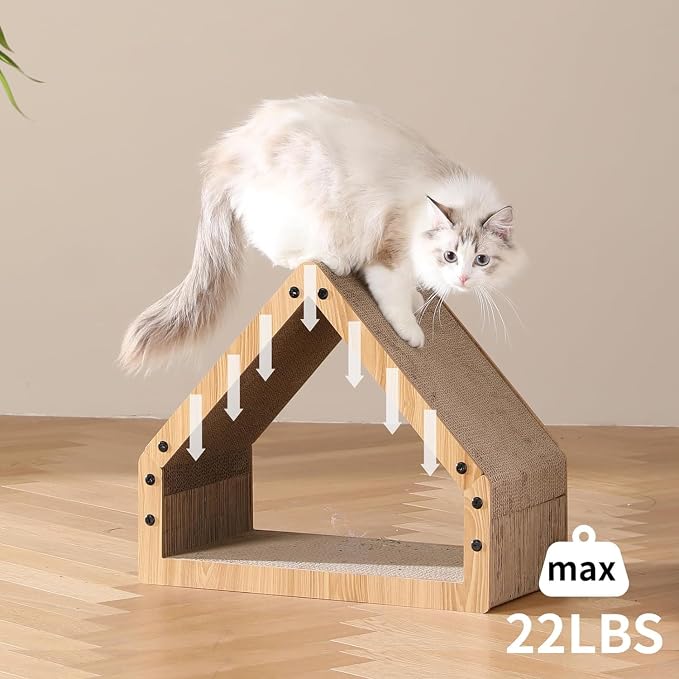 FUKUMARU Cat Scratcher House, Cozy Cardboard Design, Safe and Secure - Image 5