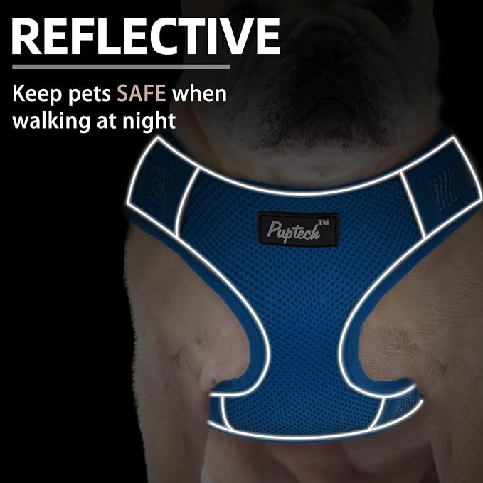 PUPTECK Small Dog Harness and Leash Set, No Pull Adjustable Puppy Cat Harness - Image 5