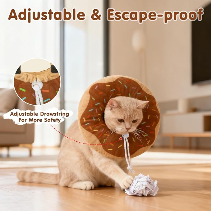 BEAUTYZOO Cat Cone Collars Soft, Cat Recovery E Collars After Surgery to Stop - Image 5