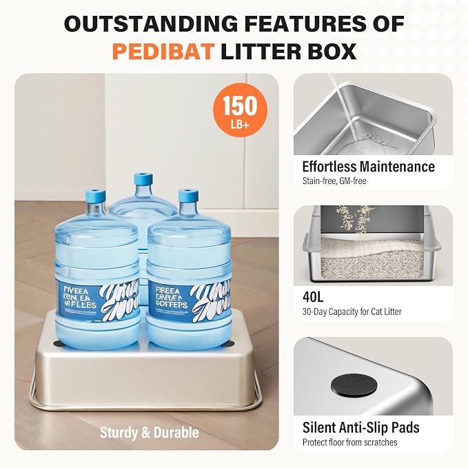 Stainless Steel Cat Litter Box - Image 6
