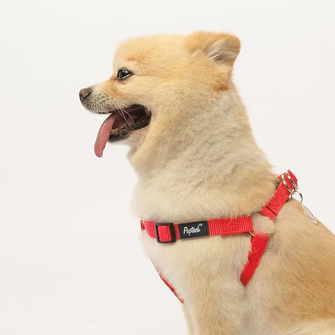 PUPTECK No Pull Dog Harness Soft Adjustable Basic Nylon Step in Puppy Vest - Image 5