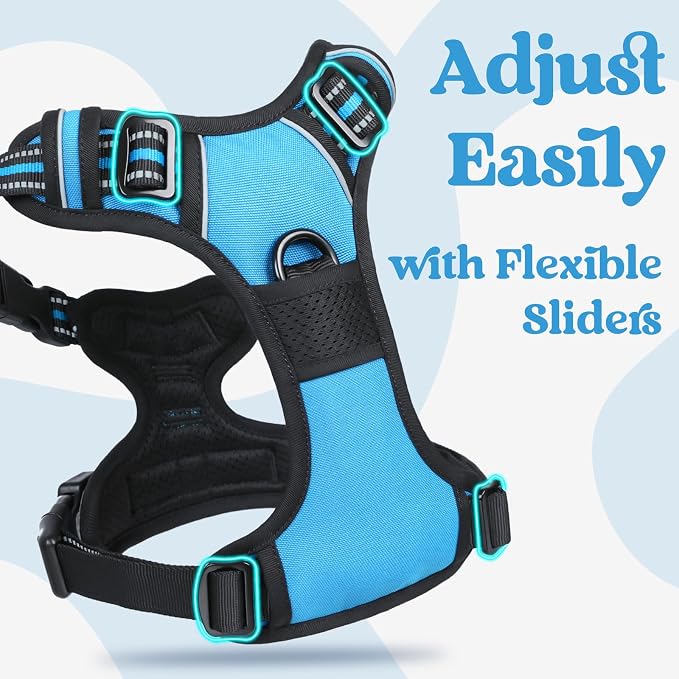rabbitgoo Dog Harness Medium Sized, No Pull Pet Harness - Image 4
