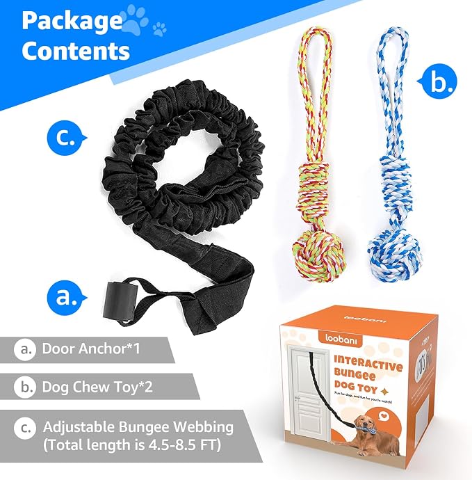 LOOBANI Spring Pole Dog Rope Toys - Image 8