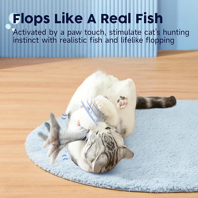 Potaroma Cat Toys Flopping Fish - Image 2