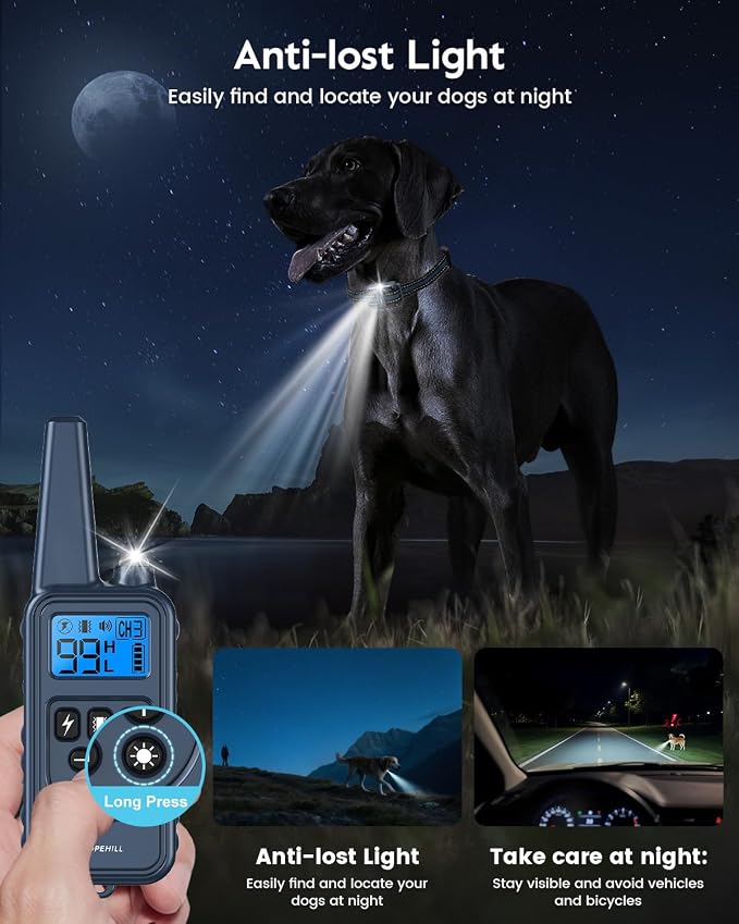 Dog Training Collar with 7 Training Modes, 4200Ft Remote Electronic Dog Shock - Image 3