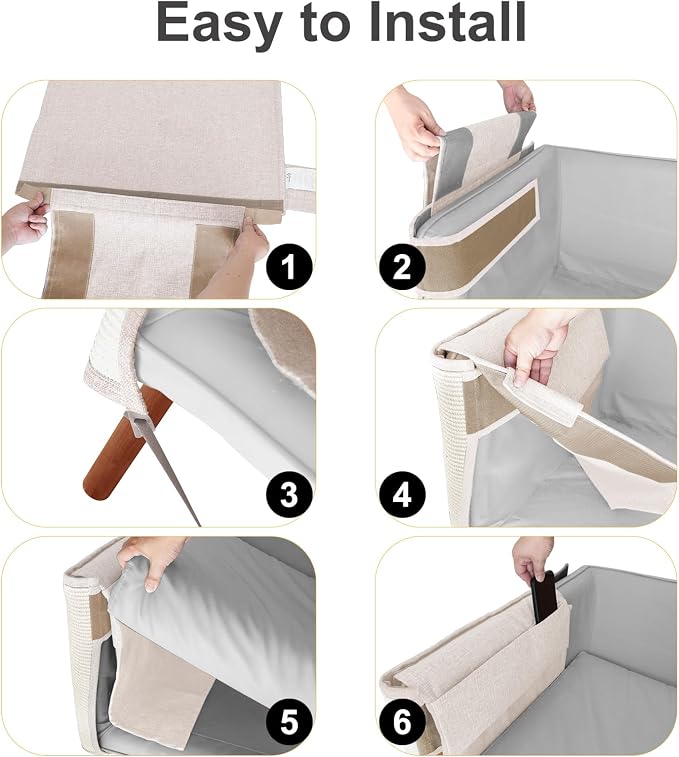 Cat Scratch Sofa Protector, 27.6”L*19.6“W Cat Scratch Furniture Protector Pad - Image 5