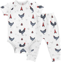 Baby Clothes Set Infant Bodysuits Pants Sets 0-24M by KICPOAY