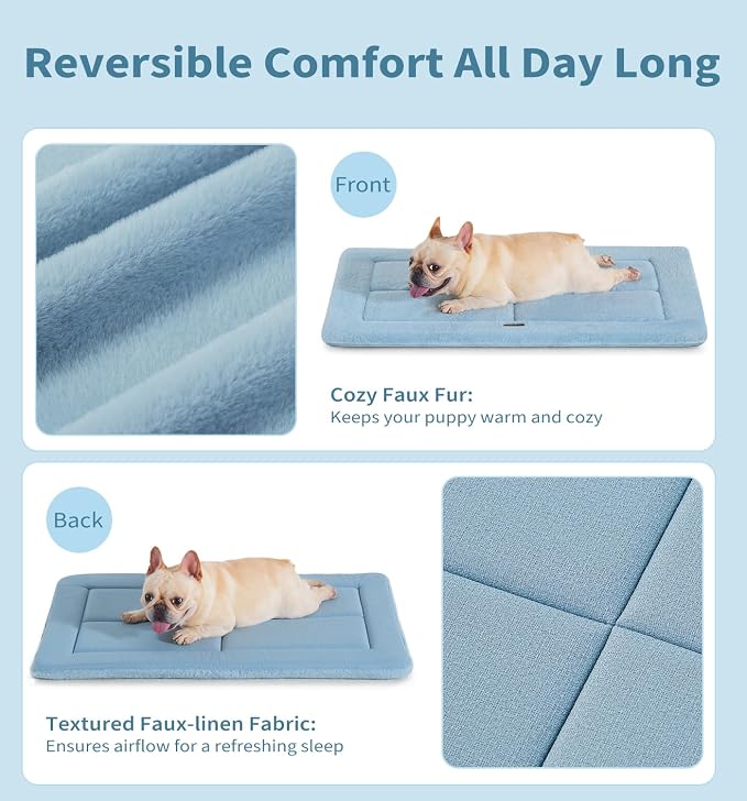 MADE 4 PETS Dog Crate Pad Bed for Large Dogs, Washable & Reversible, Anti-Slip - Image 3