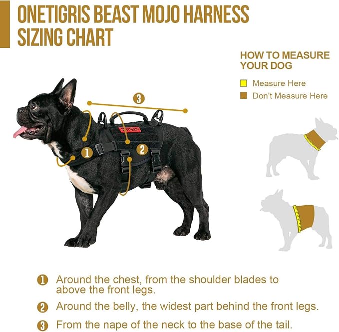 OneTigris Tactical Dog Harness, Puppy Harness - Image 5