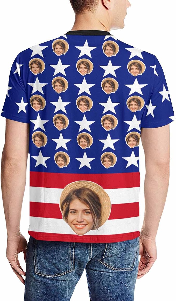 Custom T Shirts with Face Photo Text Pet Shirt - Image 2