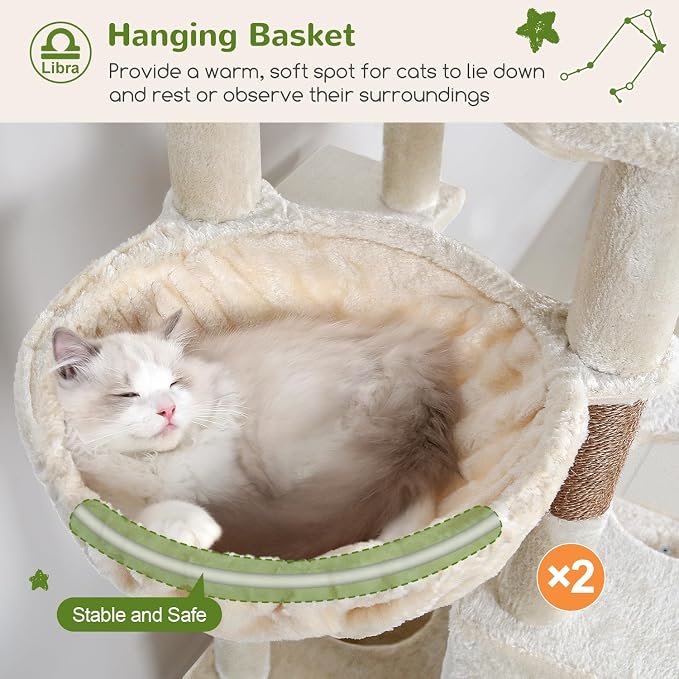 Globlazer Heavy Duty Cat Tree 78 inch Sturdy Cat Tower - Image 4