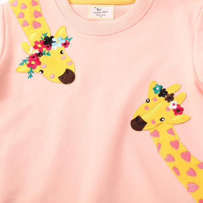 RETSUGO Toddler Baby Girls Sweatshirts Casual Pullover Crewneck Winter Long - Image 4