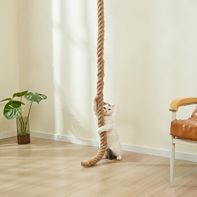 SHENGOCASE 1.9" x 8.9Ft Cat Climbing Jute Rope - Image 2