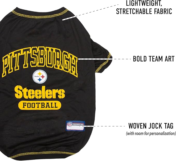 NFL Pittsburgh Steelers Dog T-shirt X-Small. - Image 4