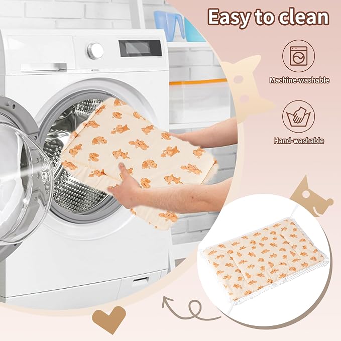2PCS Reversible Silent Cat Bed Self Warming Pet Pad Thin Style Mat Washable - Image 5