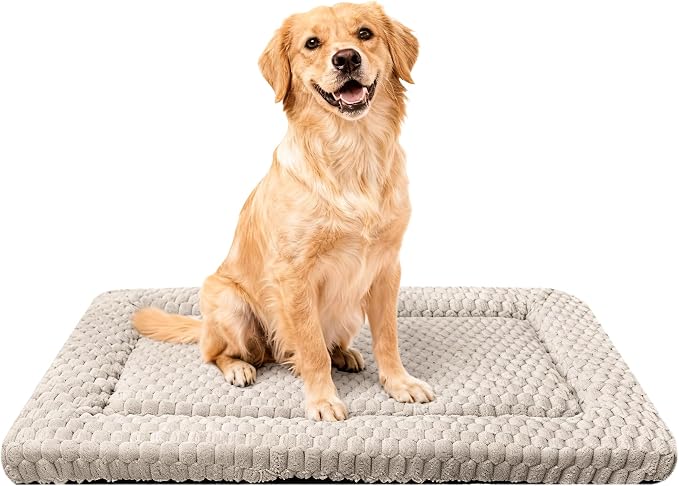 Dog Bed Mat, Reversible & Ultra Soft Kennel Pad-Machine Washable Pet Bed by SUNSHE