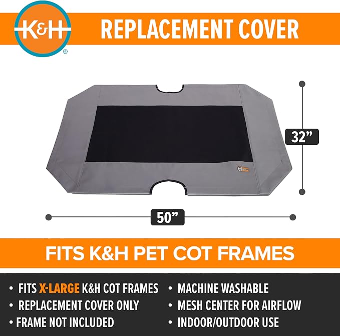 K&H Pet Products Dog Cot Replacement Cover, Designed to fit K&H XL Pet Cots - Image 2