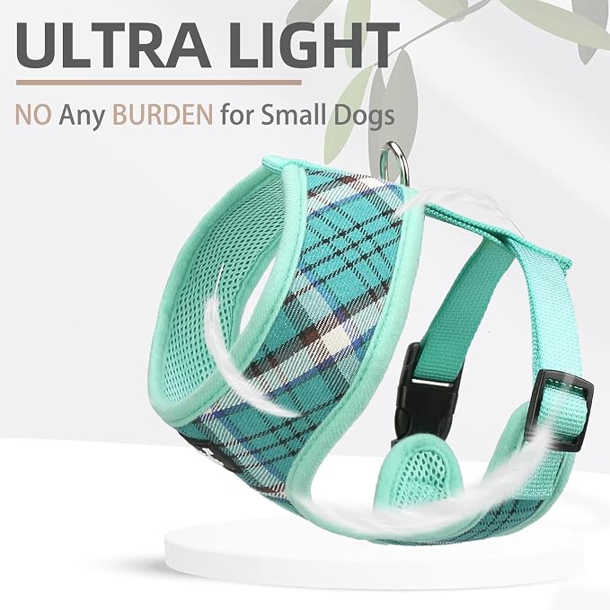 PUPTECK Soft Mesh Dog Harness and Leash Set Pet Puppy Cat Comfort Padded Vest - Image 5