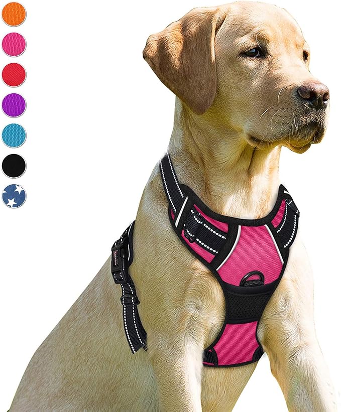 BARKBAY No Pull Dog Harness Front Clip Heavy Duty Reflective Easy Control Handle by BARKBAY