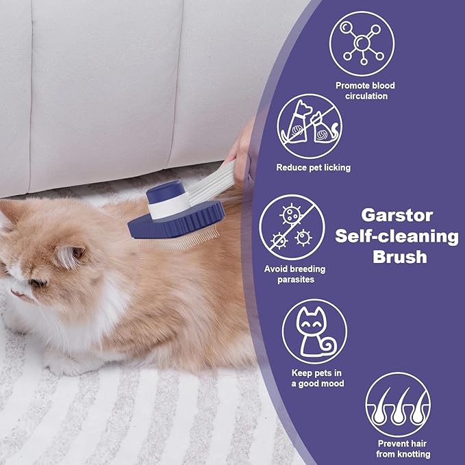 Cat brush, Cat Brush for Long or Short Haired Cats, Remove Loose Fur and Mats - Image 4