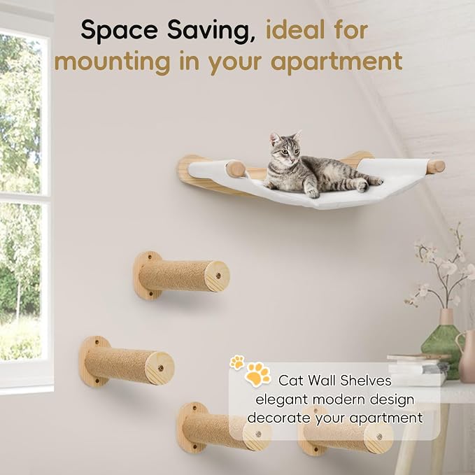 Cat Wall Hammock & Steps Set - Image 7