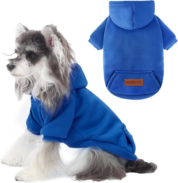 1 Pack Dog Hoodie Warm Hood Dog Sweater Cold Weather Small Dogs Sweatshirt by BAOBICUTE