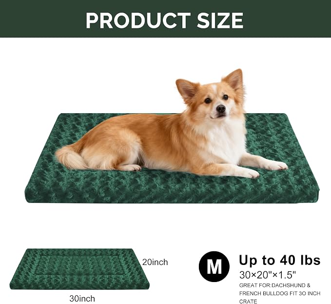 Dog Bed Mat for Small/Medium/Large Dogs Sleeping, Washable & Anti-Slip Crate - Image 3