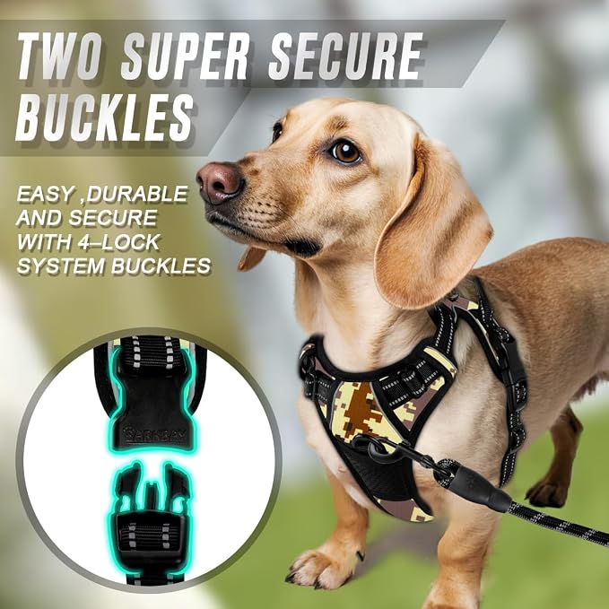 BARKBAY No Pull Dog Harness Front Clip Heavy Duty Reflective Easy Control Handle - Image 4