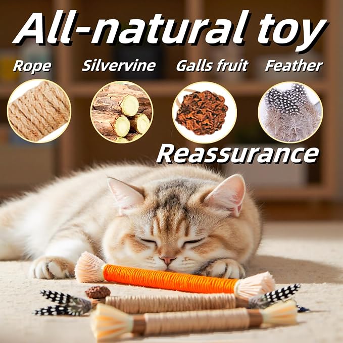 Cat Toys 12Pack Silvervine Chew Stick 12Pack Kitten Treat Catnip Toy Kitty - Image 3