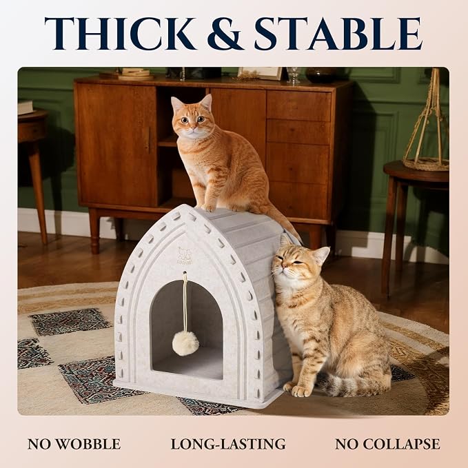 Apasiri Cat Houses for Indoor Cats: Cozy Indoor Pet Shelter - Image 5