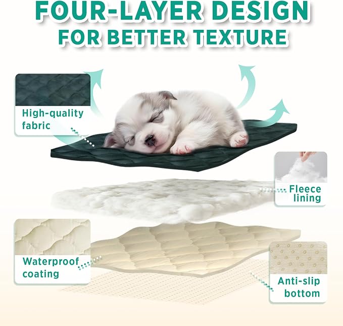 furrybaby Dog Crate Pad for Dog Cages Flat Crate Mat Kennel Pad - Image 4