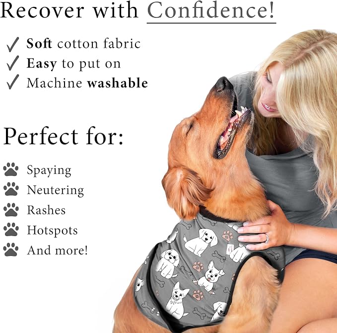 BellyGuard Dog Surgery Recovery Suit, Dog Onesie - Image 4
