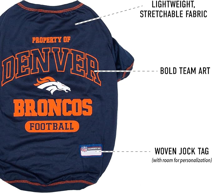 Pets First Denver Broncos T-Shirt, Dallas Cowboys - Image 4