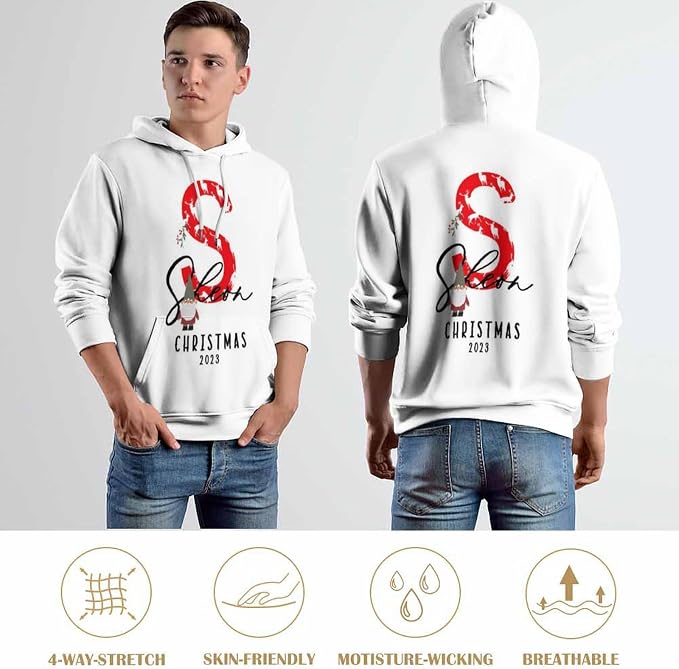 Artsadd Custom Face Unisex athletic Pockets Sweatshirt Loose Hoodie Custom - Image 6