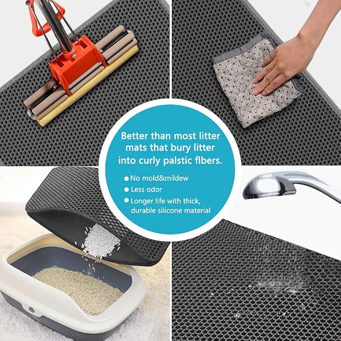 Cat Litter Mat, Waterproof/Urineproof, Scatter Control - Image 5