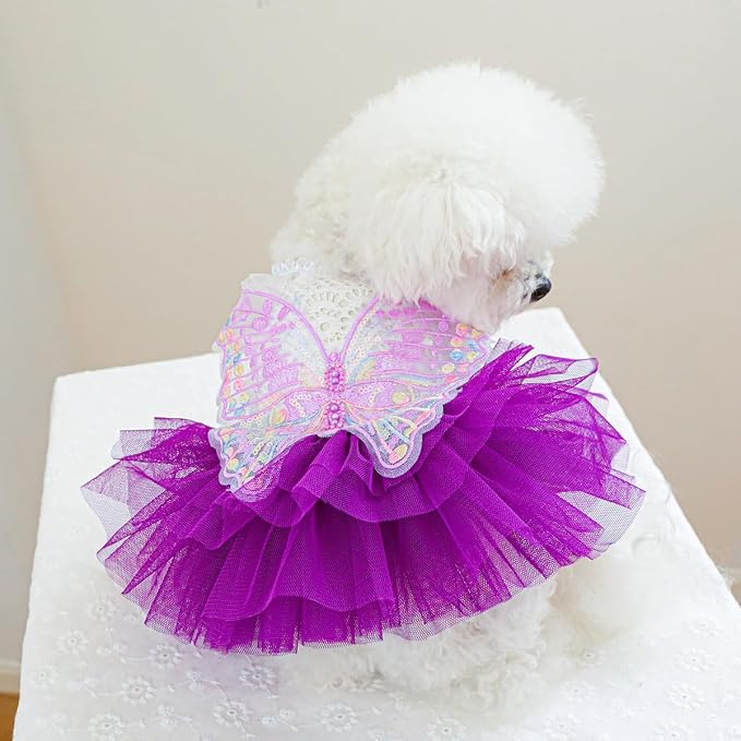 Fashion Sweet Puppy Dog Blingbling Princess Skirt Pet Dog Lace Cake Camisole - Image 7