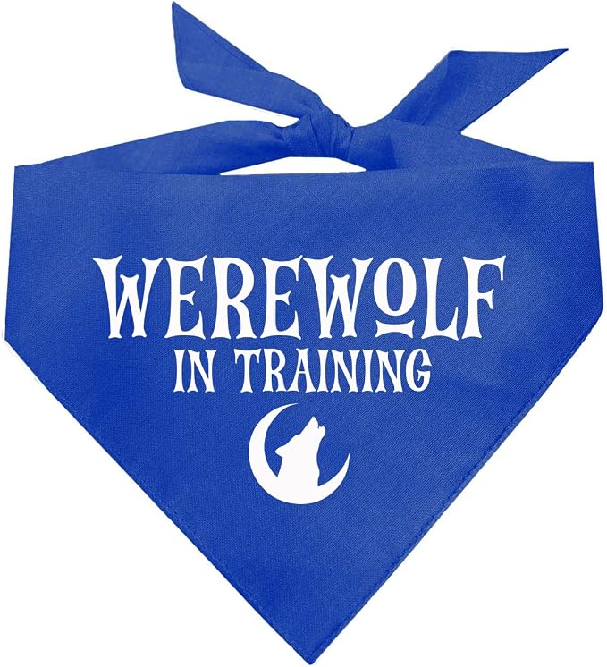Werewolf in Training Costume Halloween Dog Bandana by TeesTails