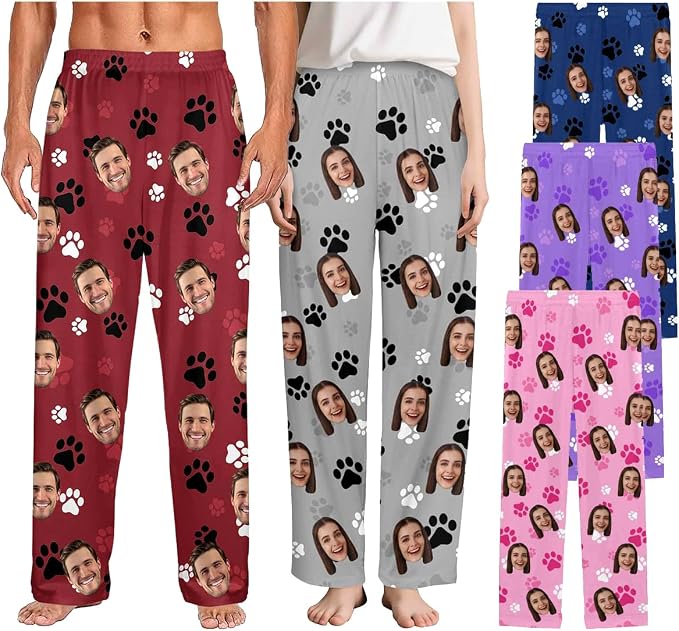 Custom Couple Pajama Pants Sock by FUNAO