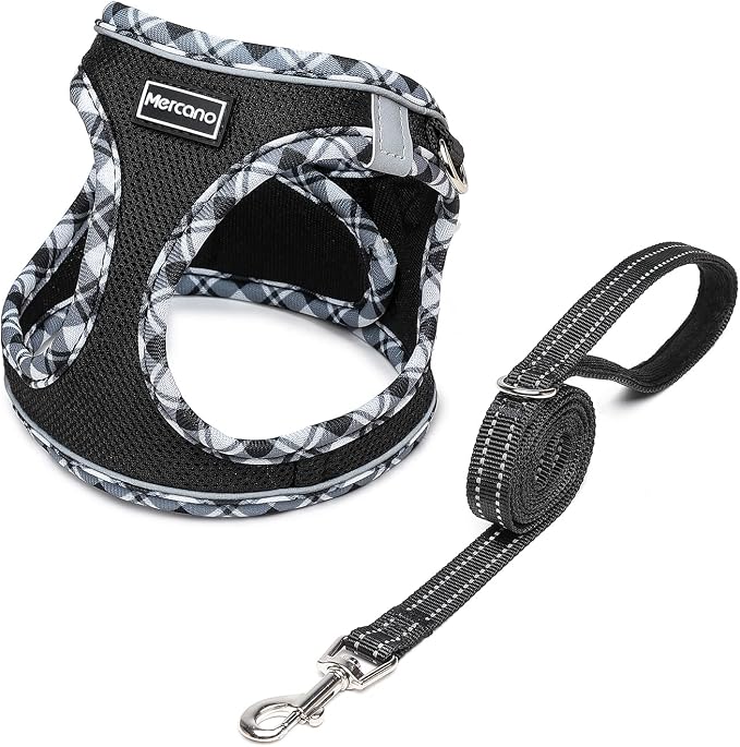 Mercano Soft Mesh Dog Harness and Leash Set, No-Chock Step-in Reflective by Unknown
