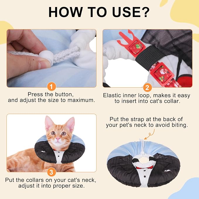 BEAUTYZOO Cat Cone Collar Soft, Cat Recovery E Collars After Surgery to Stop - Image 4