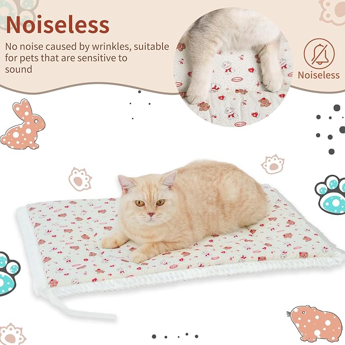 Reversible Silent Cat Bed Self Warming Pet Pad Thin Style Mat Washable Cushion - Image 2