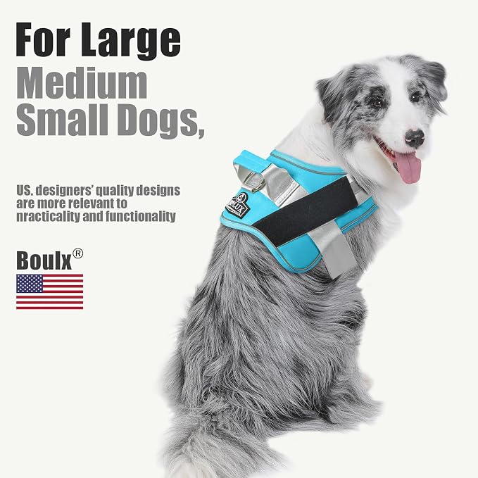 Bolux Dog Harness, No-Pull Reflective Dog Vest, Breathable Adjustable Pet - Image 5