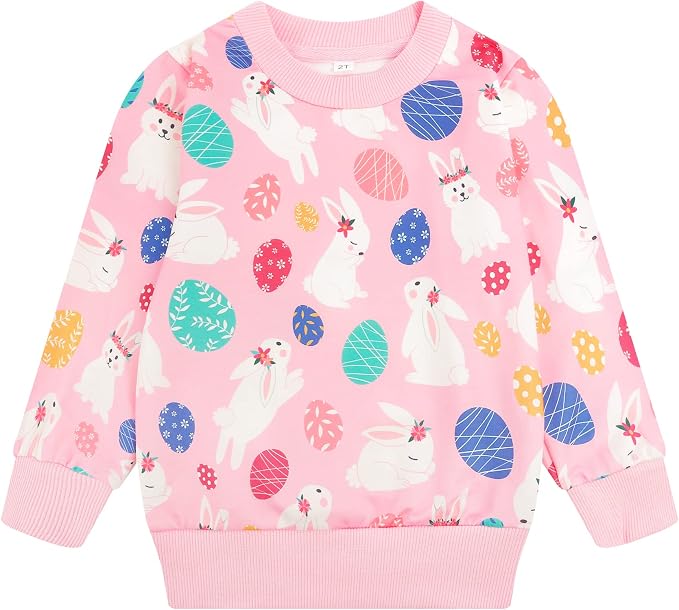 RETSUGO Toddler Baby Girls Sweatshirts Casual Pullover Crewneck Winter Long by RETSUGO